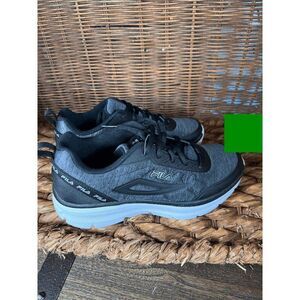 FILA‎ Memory Foam Low Women's Black Gray Running Athletic Sneakers Shoes Size 6